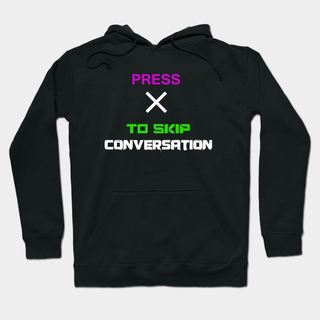 CONVERSATOIN SKIP BUTTON Hoodie by STRANGER